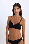 Defacto X9027 Siyah Pamuklu Comfort Pedli Bra-Fall in Love