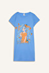 DeFacto Kız Çocuk Baskılı Kısa Kollu Gecelik E0659A825SMBE194