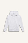 Kız Çocuk Basic Düz Kapüşonlu Okul Fermuarlı Sweatshirt