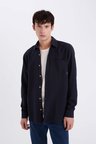 DeFacto %100 Pamuk Regular Fit Basic Düz Uzun Kollu Gömlek D7079AX25SPNV82