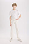 DeFacto Erkek Çocuk Düz Paça Gabardin Pantolon X4224A625SMWT32