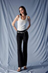 Mia Flare Fit Normal Bel İspanyol Paça Uzun Jean Pantolon
