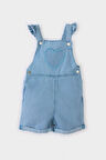 DeFacto Kız Bebek Kalpli Jean Salopet Tulum Z8268A225SMBE394