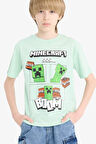 DeFacto Erkek Çocuk Minecraft Bisiklet Yaka Kısa Kollu Tişört E4827A825SMGN240