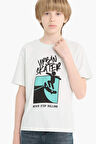 DeFacto Erkek Çocuk Bisiklet Yaka Baskılı Kısa Kollu Tişört F0175A825SMBE516