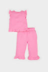 DeFacto Kız Bebek 2'li Takım Kolsuz Tişört Beli Lastikli Alt E8388A525SMPN164