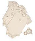 Bebek 2li Kısa Kollu Zıbın Body %100 Organik Pamuk, Bebek-Yenidoğan-CSY8176