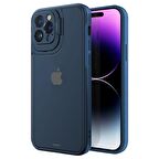 Buff iPhone 14 Pro Max Hybrid Corner Kılıf Mavi