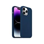 Buff iPhone 14 Pro Max Rubber Fit Kılıf Navy Blue