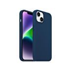 Buff iPhone 14 Plus Rubber Fit Kılıf Navy Blue