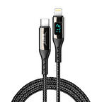 Buff BL73 27W Type-C to Lightning 1.2m 3A Pd Dijital Ekranlı Data-Şarj Kablosu