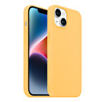 Buff iPhone 14 Rubber Fit Kılıf Yellow