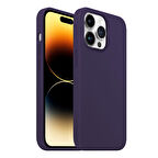Buff iPhone 14 Pro Rubber Fit Kılıf Purple