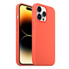 Buff iPhone 14 Pro Rubber Fit Kılıf Nectarine