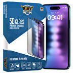 Buff iPhone 15 Pro Max 5D Glass Ekran Koruyucu