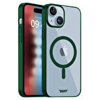 Buff iPhone 15 MagSafe Slim Fit Kılıf Dark Green