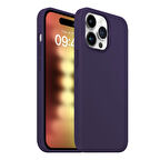 Buff iPhone 15 Pro Rubber Fit Kılıf Purple