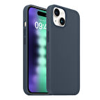 Buff iPhone 15 Plus Rubber Fit Kılıf Storm Blue