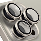 Buff iPhone 15 Pro Max / 15 Pro Titanyum Kamera Lens Koruyucu Gray