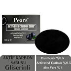 PEARS ORIGINAL HAND MADE ACTIVATED CARBON SOAP - EL YAPIMI AKTİF KARBONLU SABUN 120 GR