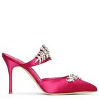 Stiletto Bant Kısmı Taşlı Fuşya Ashley