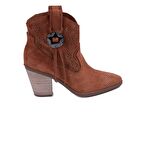 VENÜS 2018506Y DELİKLİ NUBUK DERİ TOPUKLU YAZLIK KADIN BOT