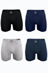 Erkek Füme 4 lü Premium Collection Modal Uzun Boxer 4M250