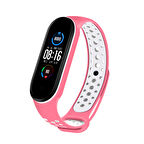 Xiaomi Mi Band 5 6 7 Uyumlu Delikli Spor Silikon Kordon Kayış