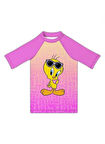 Slipstop Desenli Pembe Kız Çocuk T-Shirt ST2512050001