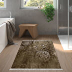 Dekoreko Kaymaz Taban Djt Banyo Halısı Star Pamuk Saçaklı Modern 1999