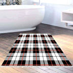 Dekoreko Kaymaz Taban Djt Banyo Halısı Star Pamuk Saçaklı Modern 750