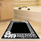 Dekoreko Kaymaz Taban Djt Banyo Halısı Star Pamuk Saçaklı Modern Kt494