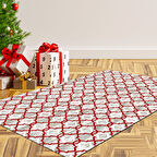 Alanur Home Yılbaşına Özel Pamuk Dijital Yıkanabilir Halı Chr12M