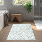 Dekoreko Kaymaz Taban Djt Banyo Halısı Trend İskandinav F5079