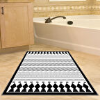 Dekoreko Kaymaz Taban Djt Banyo Halısı Trend İskandinav M1273