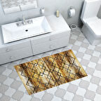 Dekoreko Kaymaz Taban Djt Banyo Halısı Trend Modern M5006