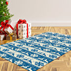 Alanur Home Yılbaşına Özel Keçe Dijital Yıkanabilir Halı Chr5M