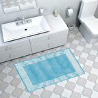 Dekoreko Kaymaz Taban Djt Banyo Halısı Yıldız Deri Modern 1460