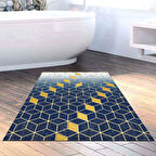 Dekoreko Kaymaz Taban Djt Banyo Halısı Yıldız Deri Modern 719