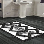 Dekoreko Kaymaz Taban Djt Banyo Halısı Yıldız Deri Modern 722