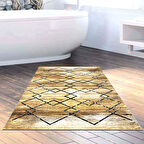 Dekoreko Kaymaz Taban Djt Banyo Halısı Yıldız Deri Modern M5006