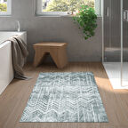 Dekoreko Kaymaz Taban Djt Banyo Halısı Star Pamuk İskandinav F5083