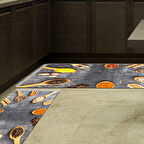 Eko Trend Djt 2 Li Yıkanabilir Kaymaz Taban Mutfak Halısı Seti Mu170 Mutfak