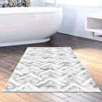 Dekoreko Kaymaz Taban Djt Banyo Halısı Star Pamuk İskandinav F5124