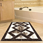 Dekoreko Kaymaz Taban Djt Banyo Halısı Star Pamuk Modern 722