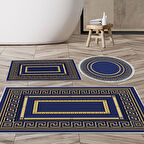 Eko Trend Djt 3 Lü Yıkanabilir Kaymaz Taban Banyo Paspas Seti 651M Modern