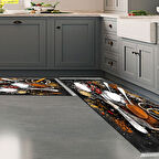 Eko Trend Djt 2 Li Yıkanabilir Kaymaz Taban Mutfak Halısı Seti Mu159 Mutfak