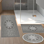 Eko Trend Djt 3 Lü Yıkanabilir Kaymaz Taban Banyo Paspas Seti 1448 Osmanli