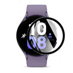NovStrap Samsung Galaxy Watch 5 40mm Uyumlu Ekran Koruyucu Nano Esnek Cam Tam Kaplayan PPM