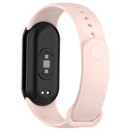 NovStrap Xiaomi Mi Band 8 Uyumlu Kordon 1-1 Tam Uyumlu Klasik Jel Silikon Miband 8 Kordon Kayış